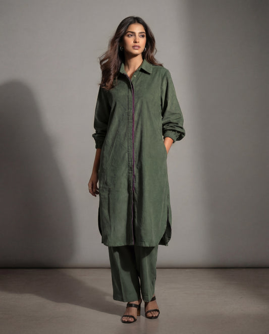 Olive Branch - Women’s Corduroy Co-ord Set for Winters
