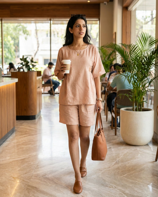Rosé Roti - Casual Shorts Set For Women