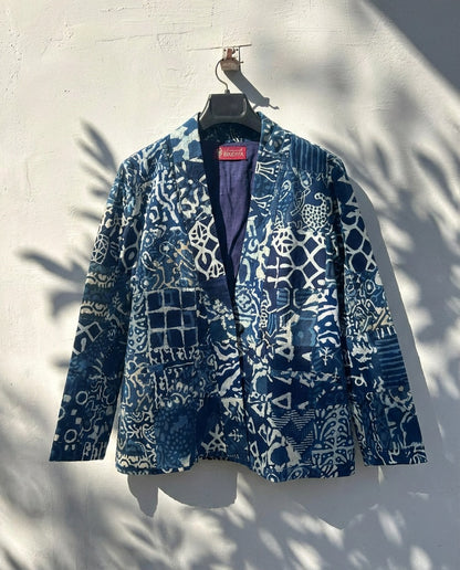 Seal The Neel - Indigo Patchwork Kimono Jacket