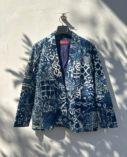Seal The Neel - Indigo Patchwork Kimono Jacket