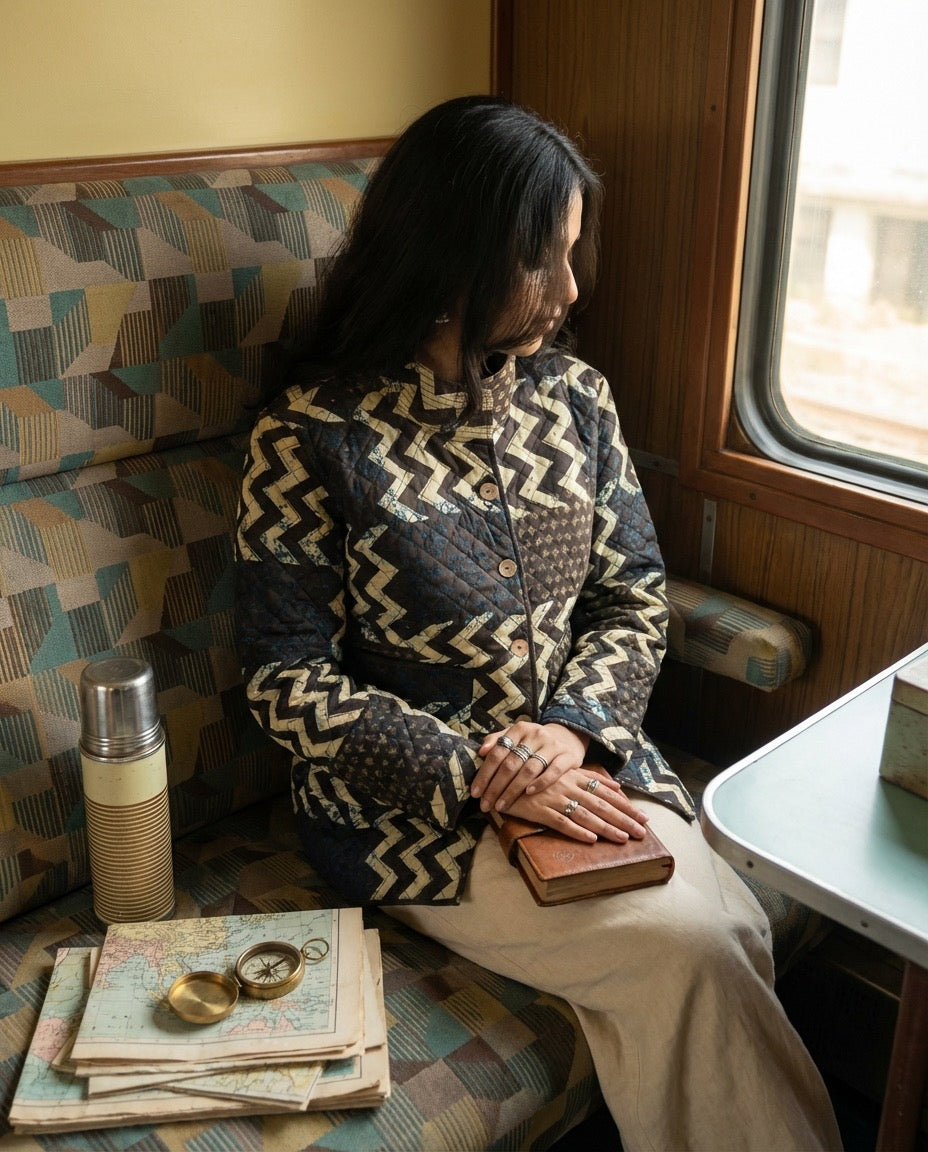 Plead Quilty - Hand Blocked Quilted Jacket