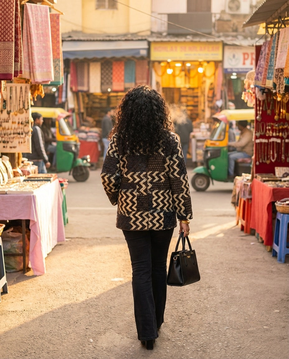 Plead Quilty - Hand Blocked Quilted Jacket