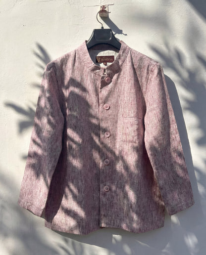 Let That Pink In - Cotton Linen Jacket