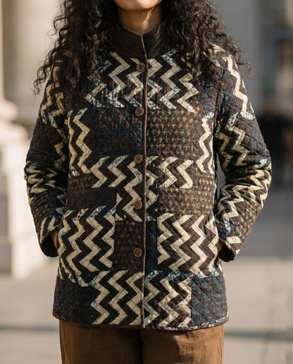 Plead Quilty - Hand Blocked Quilted Jacket